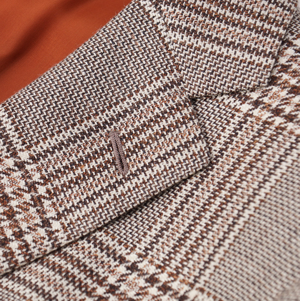 Belvest Brown Check Wool-Silk-Linen Sport Coat - Top Shelf Apparel