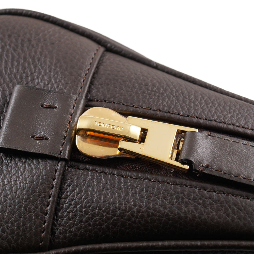 Tom Ford Single Zip Leather Toiletry Bag - Top Shelf Apparel