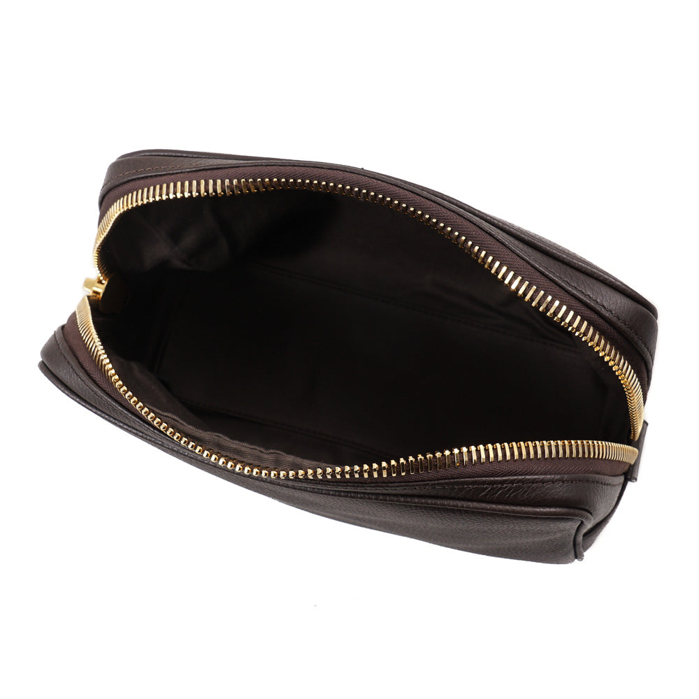 Tom Ford Single Zip Leather Toiletry Bag - Top Shelf Apparel