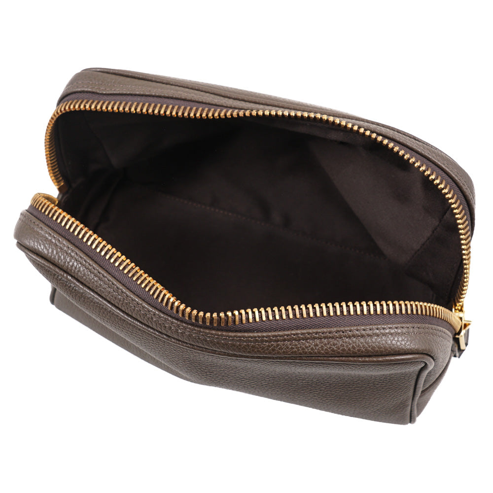 Tom Ford Single Zip Leather Toiletry Bag Top Shelf Apparel