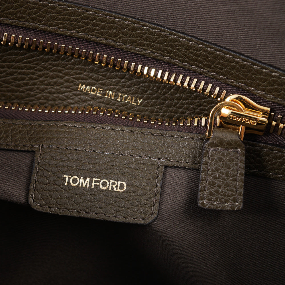 Tom Ford 'Buckley' Briefcase in Dark Green - Top Shelf Apparel