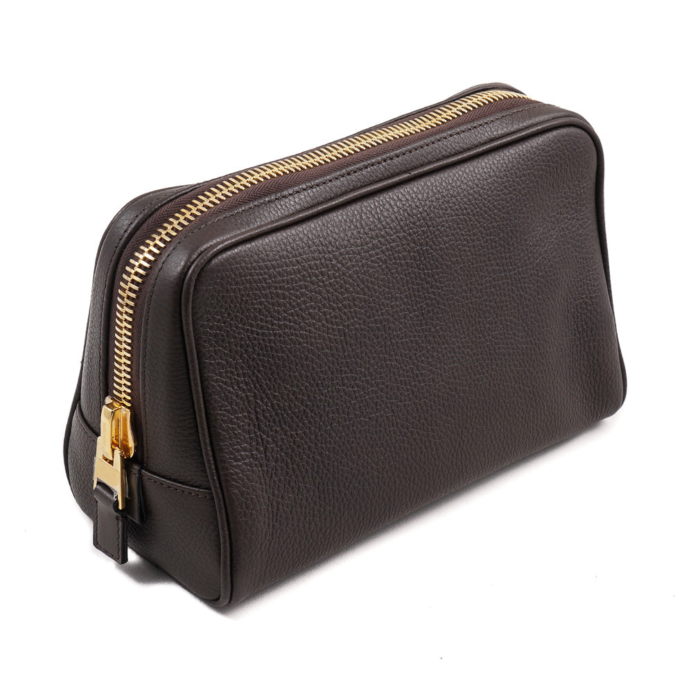 Tom Ford Single Zip Leather Toiletry Bag - Top Shelf Apparel