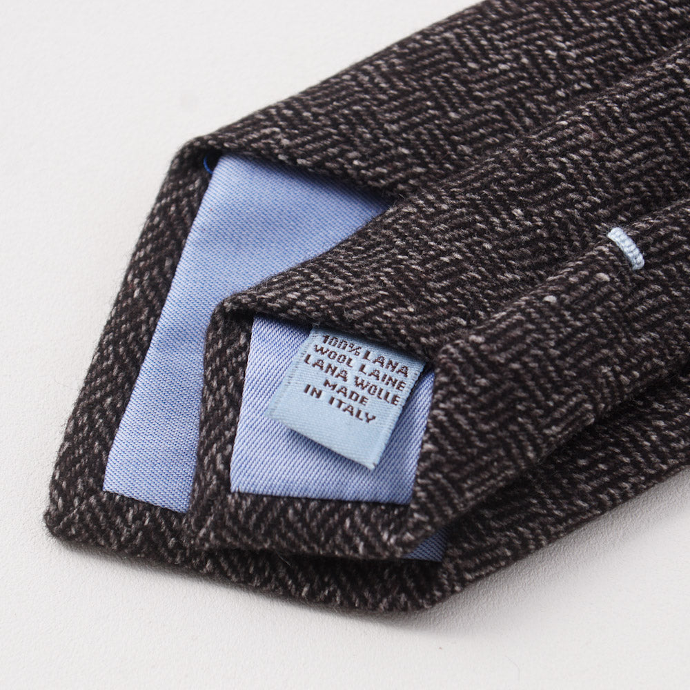 Battisti Napoli Basket Weave Wool Tie - Top Shelf Apparel