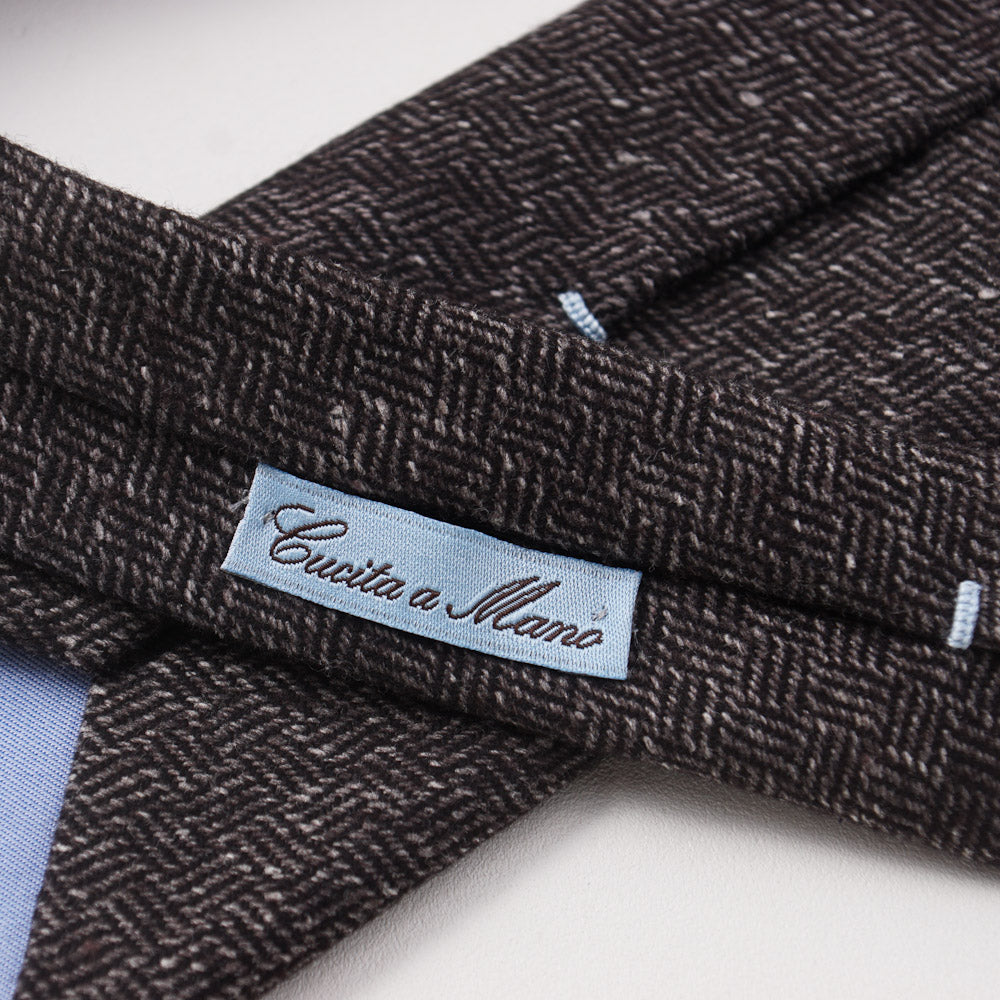 Battisti Napoli Basket Weave Wool Tie - Top Shelf Apparel