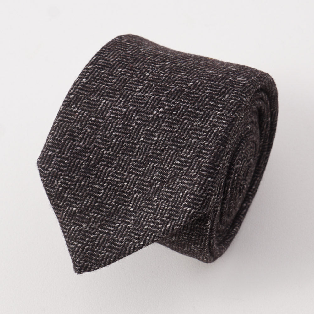 Battisti Napoli Basket Weave Wool Tie - Top Shelf Apparel