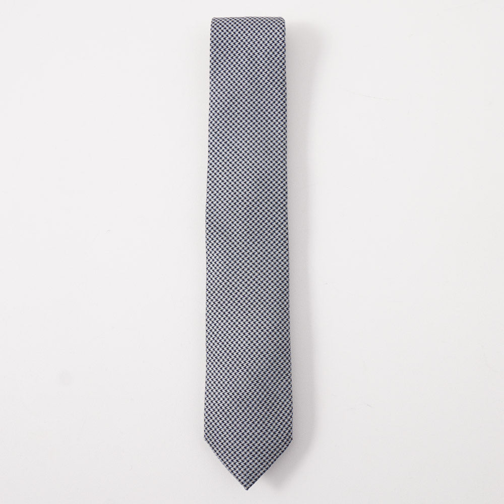 Battisti Napoli Houndstooth Check Wool Tie - Top Shelf Apparel