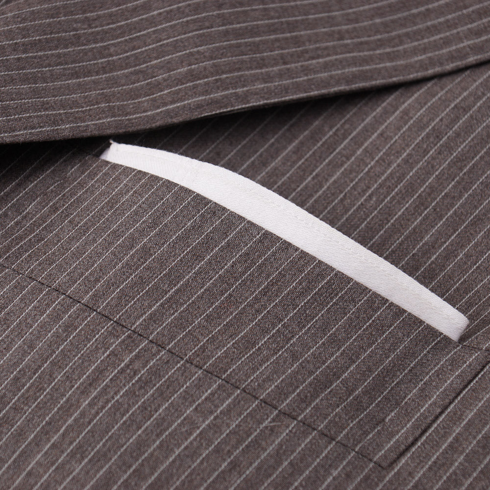Boglioli Dove Brown Striped Wool Suit - Top Shelf Apparel