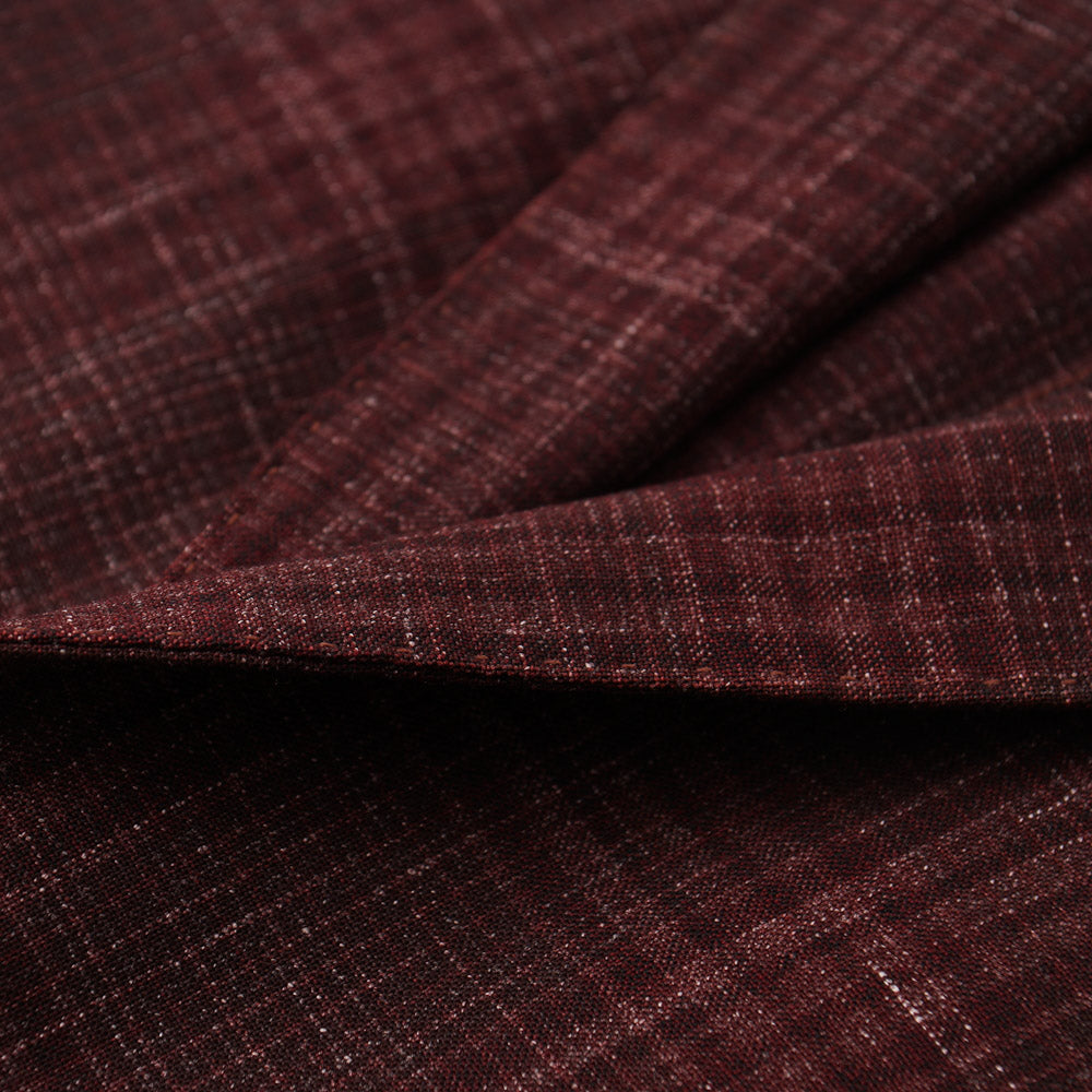 Boglioli Wool and Linen Sport Coat in Burgundy Check - Top Shelf Apparel