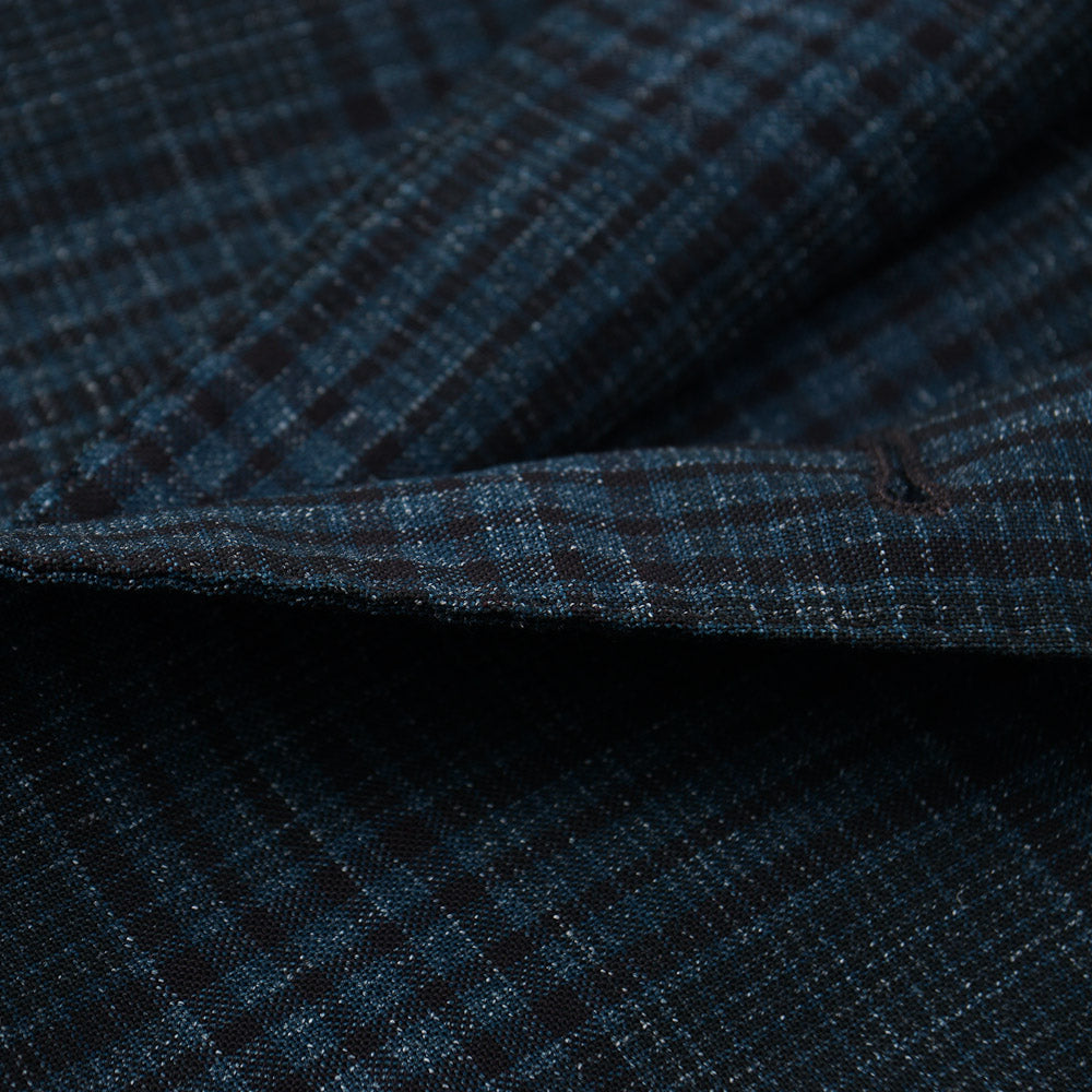 Boglioli Wool-Linen Sport Coat in Teal Green Check - Top Shelf Apparel