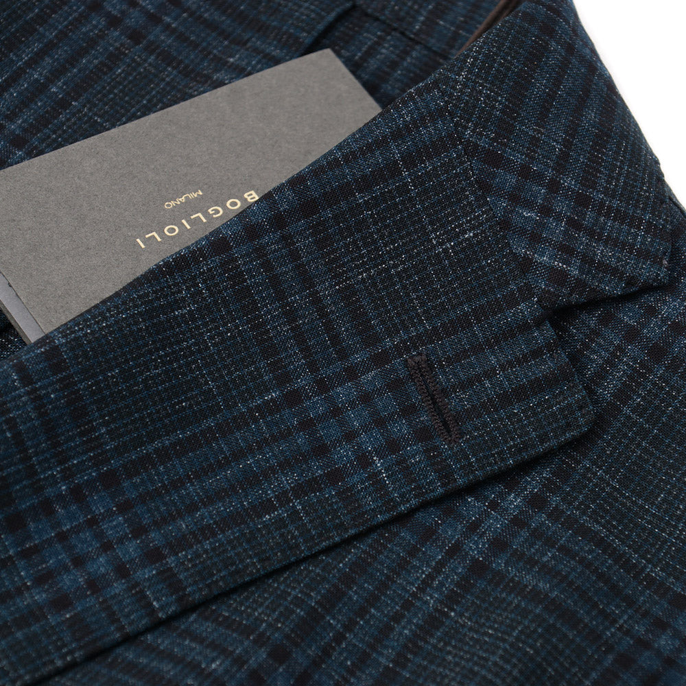 Boglioli Wool-Linen Sport Coat in Teal Green Check - Top Shelf Apparel