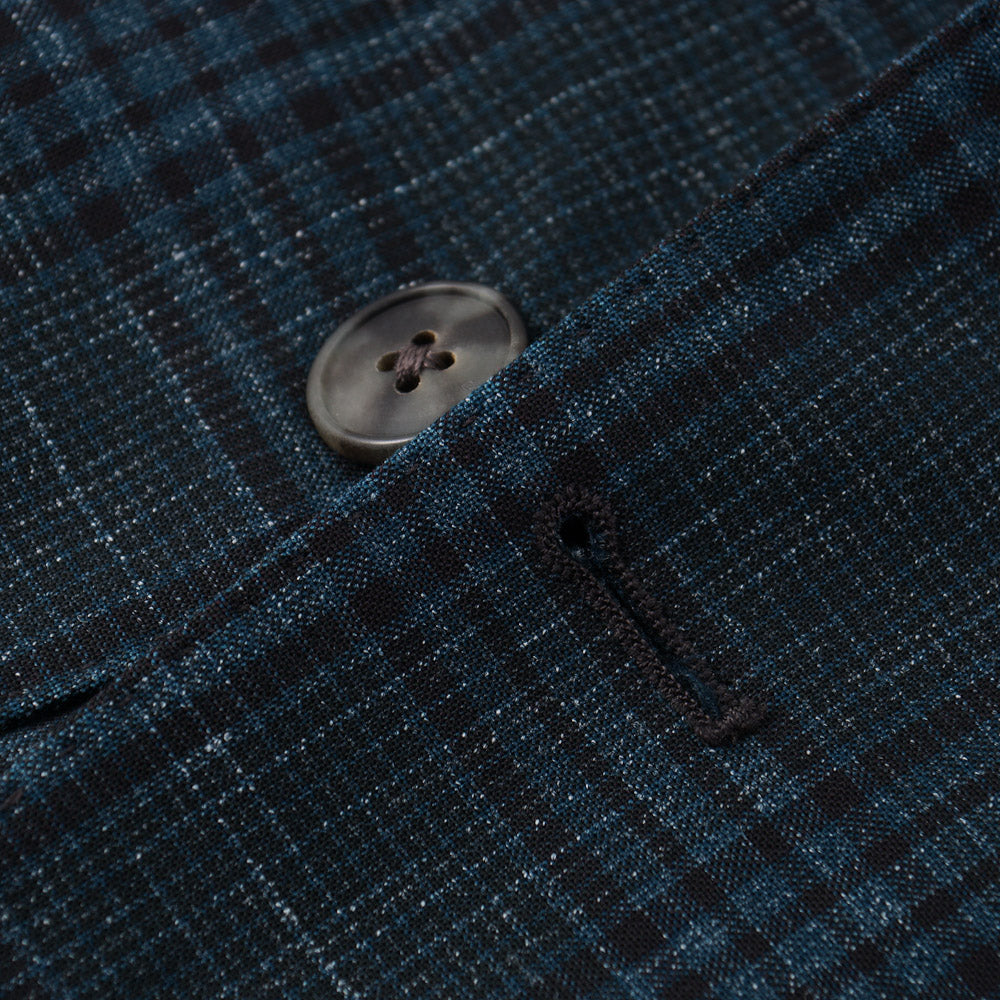 Boglioli Wool-Linen Sport Coat in Teal Green Check - Top Shelf Apparel