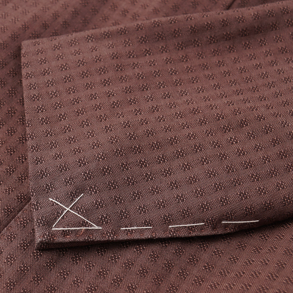 Boglioli Wool Sport Coat in Brick Red Jacquard - Top Shelf Apparel