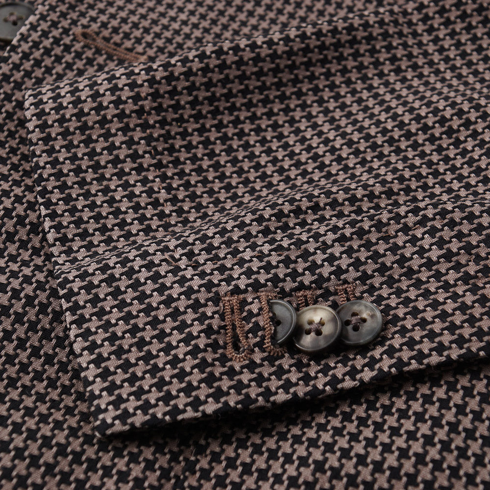 Boglioli Light Brown Houndstooth Check Wool Sport Coat - Top Shelf Apparel