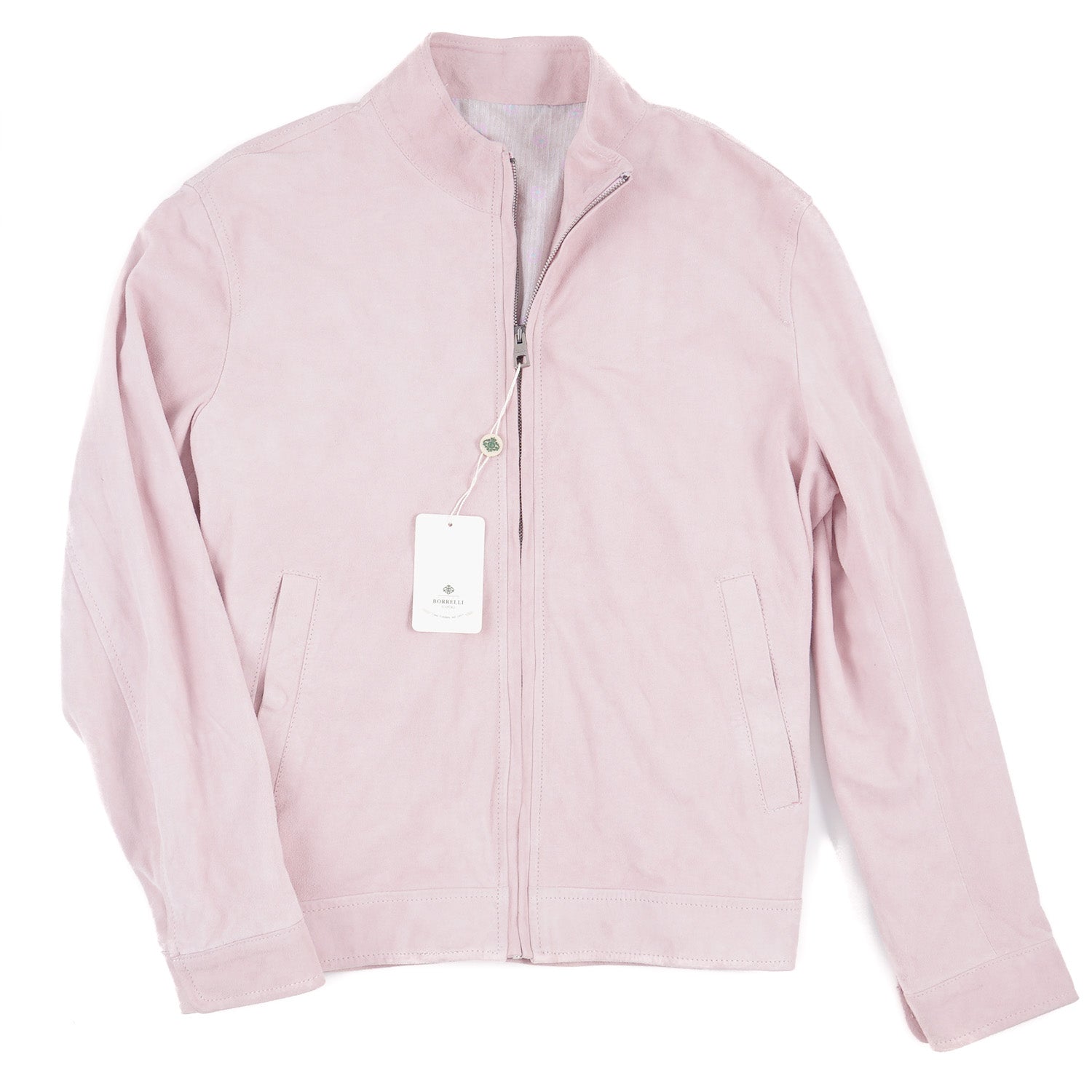 Borrelli Light Pink Suede Jacket - Top Shelf Apparel
