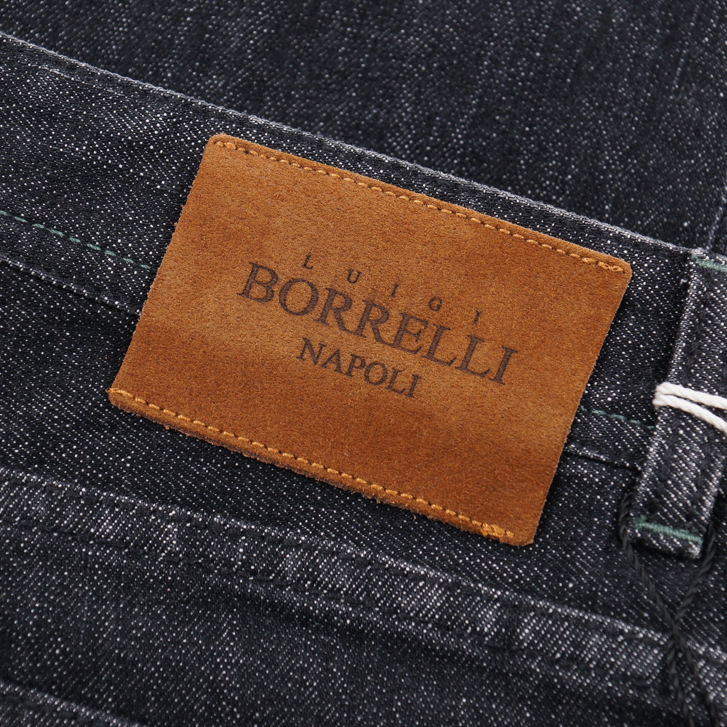 Luigi Borrelli Rinsed Black Denim Jeans - Top Shelf Apparel