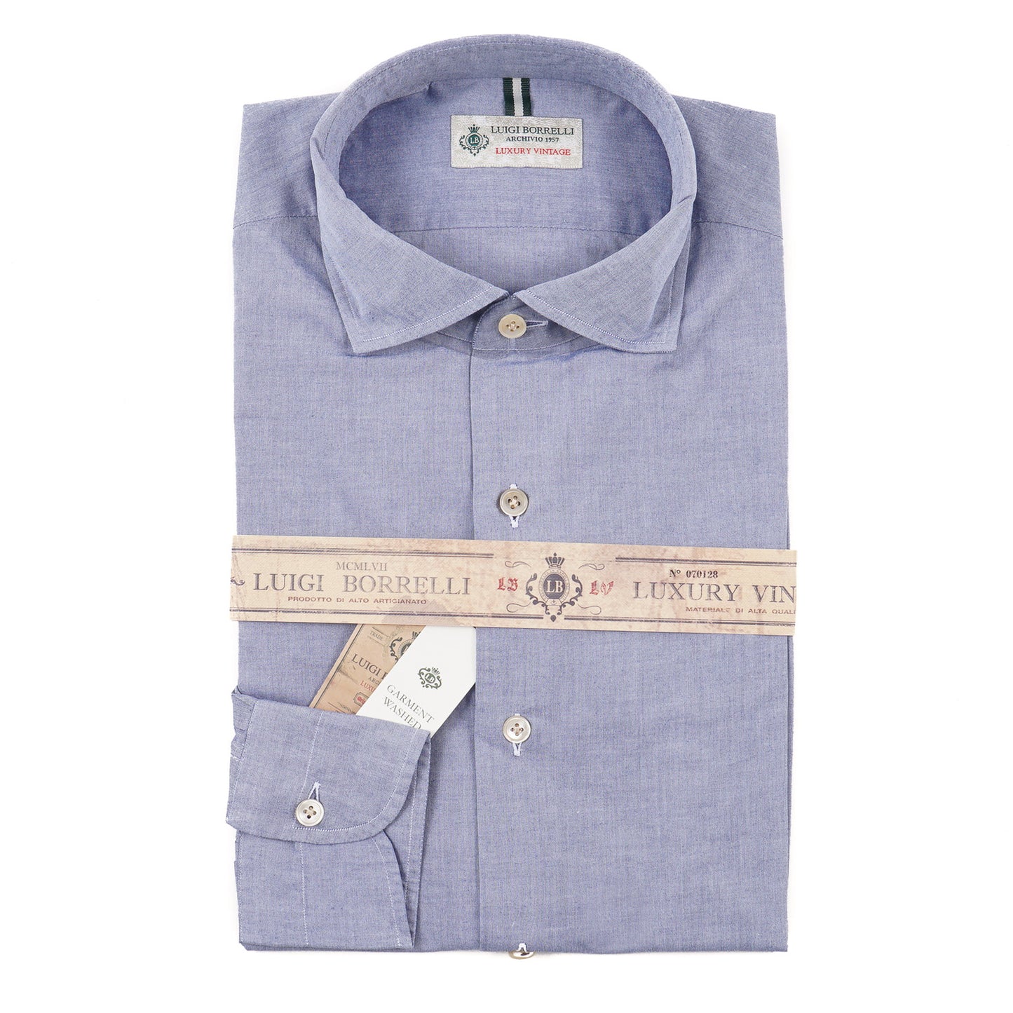 Luigi Borrelli Lightweight Oxford Dress Shirt - Top Shelf Apparel
