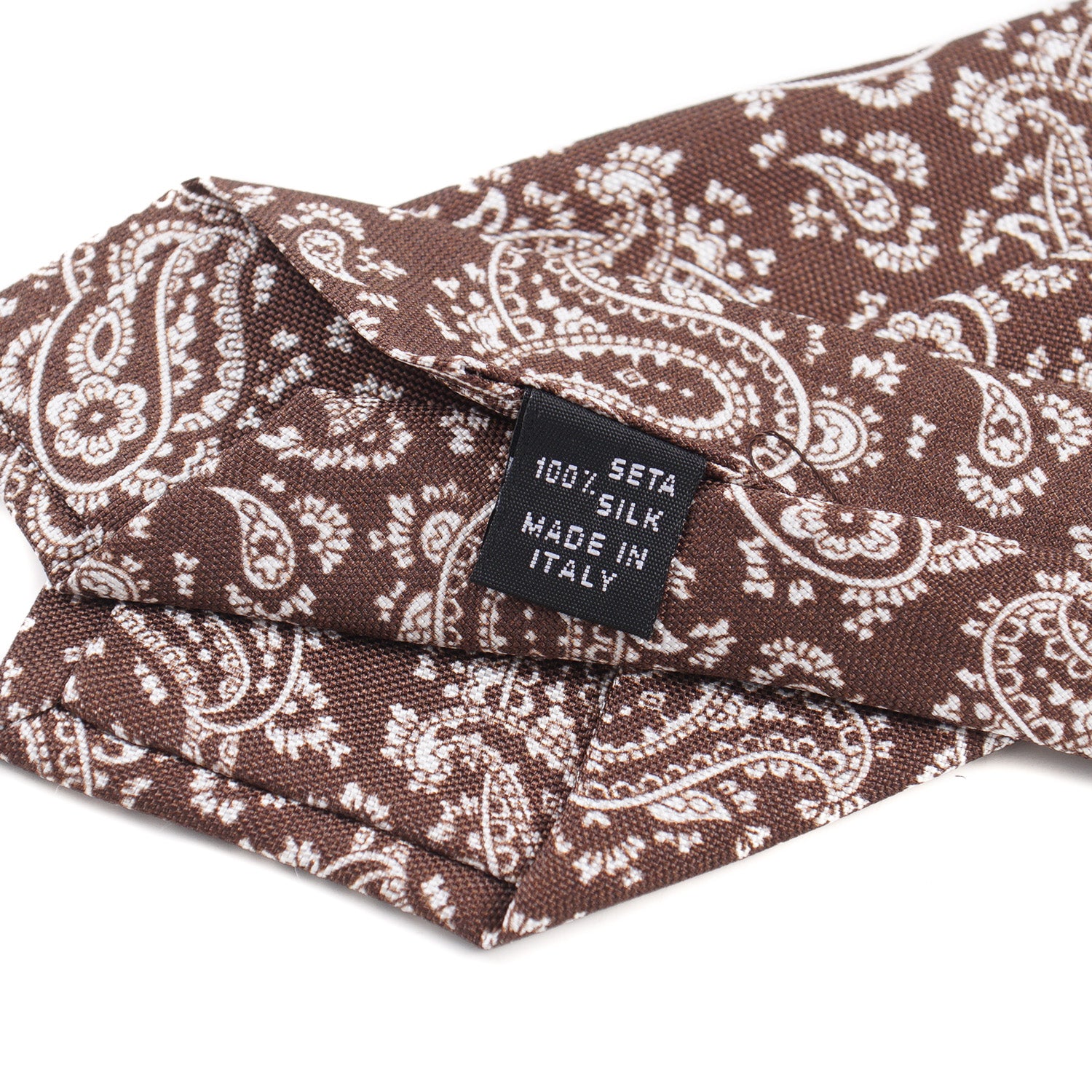 Luigi Borrelli Narrow Printed Silk Tie - Top Shelf Apparel