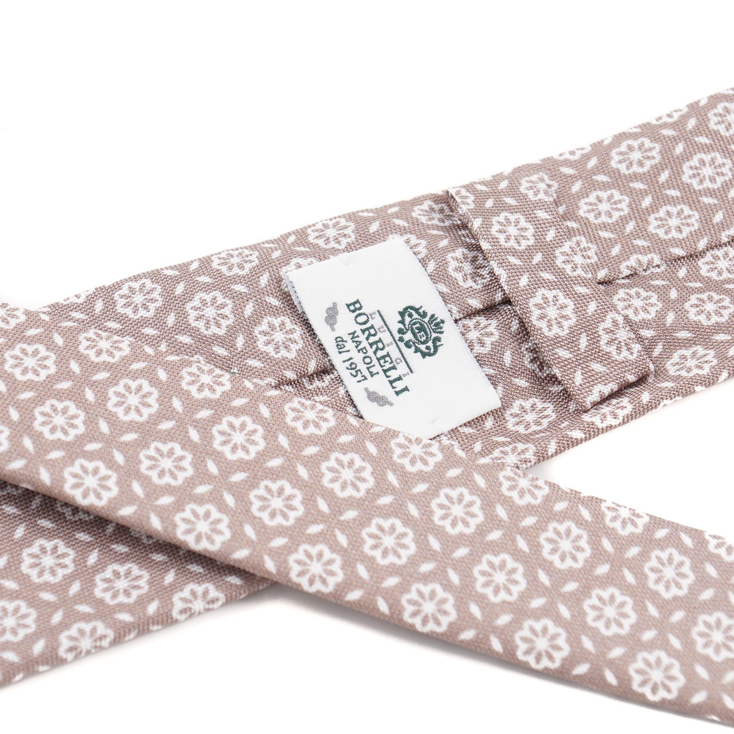 Luigi Borrelli Narrow Printed Silk Tie - Top Shelf Apparel