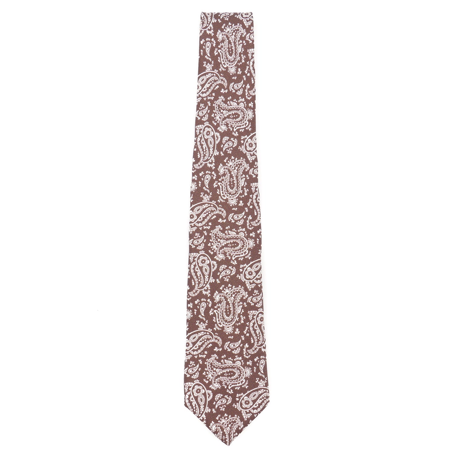 Luigi Borrelli Narrow Printed Silk Tie - Top Shelf Apparel