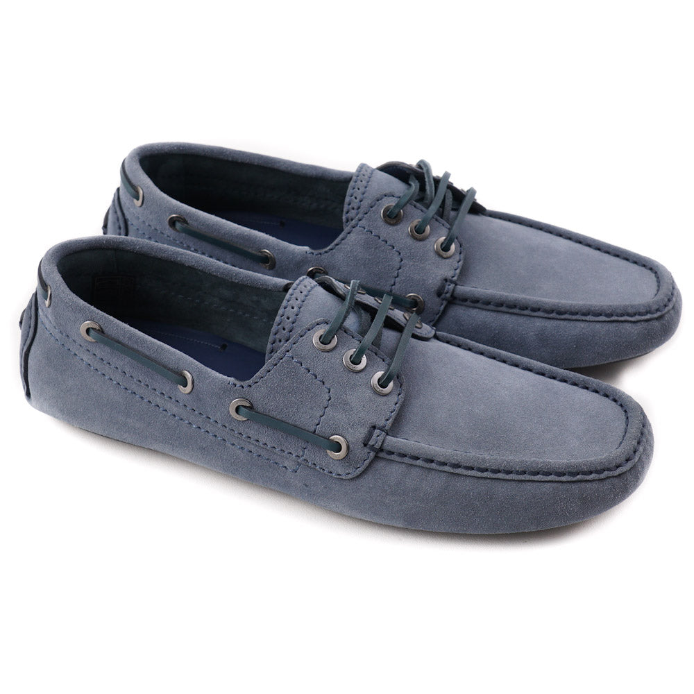 Brioni Blue Calf Suede Driving Loafers - Top Shelf Apparel