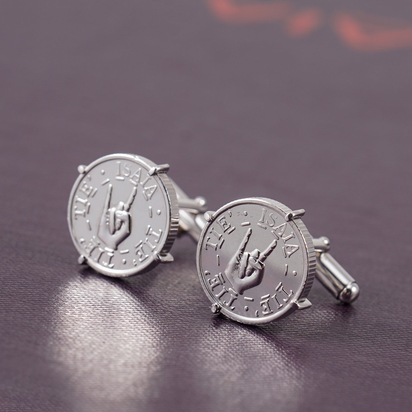 Isaia Sterling Silver Gesti Coin Cufflinks - Top Shelf Apparel