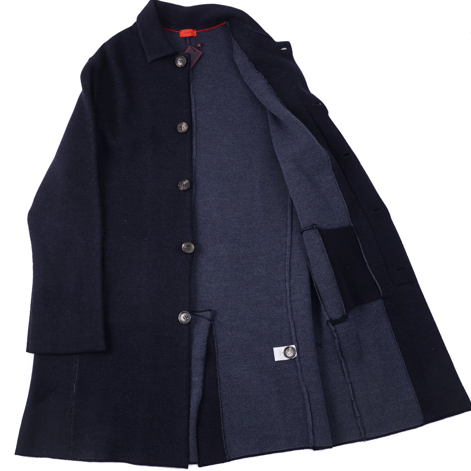 Isaia Unlined Knit Wool Overcoat - Top Shelf Apparel