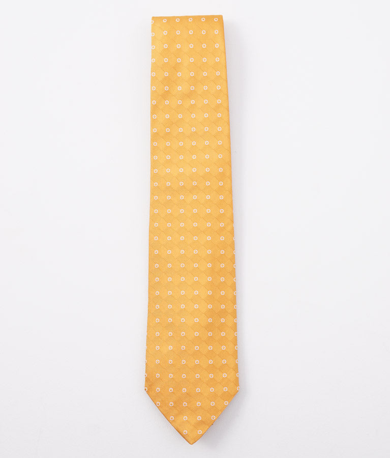 Cesare Attolini Golden Yellow Woven Silk Tie - Top Shelf Apparel