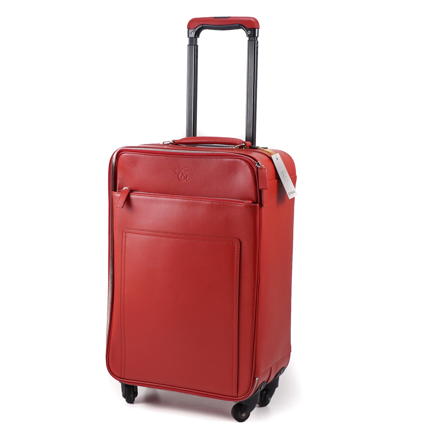 Canali Leather Carry-On Spinner Suitcase - Top Shelf Apparel