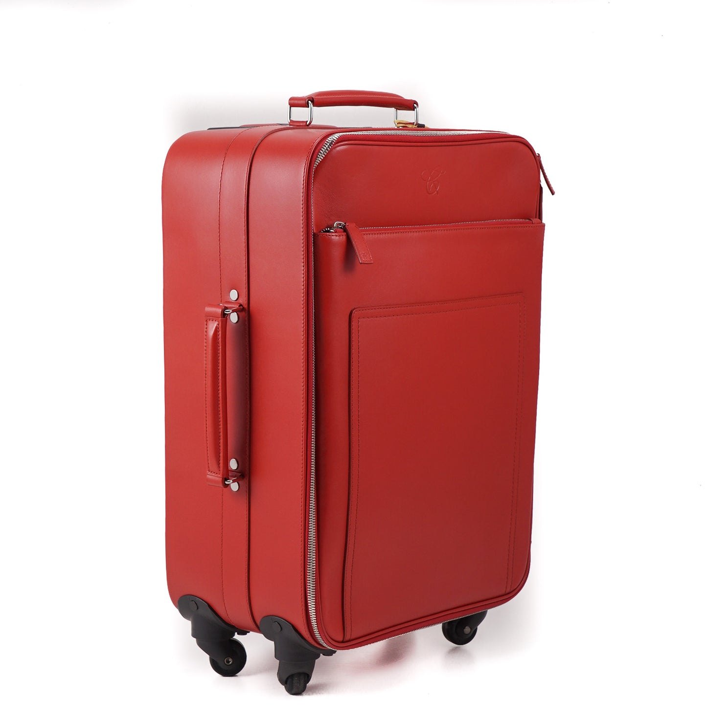 Canali Leather Carry-On Spinner Suitcase - Top Shelf Apparel