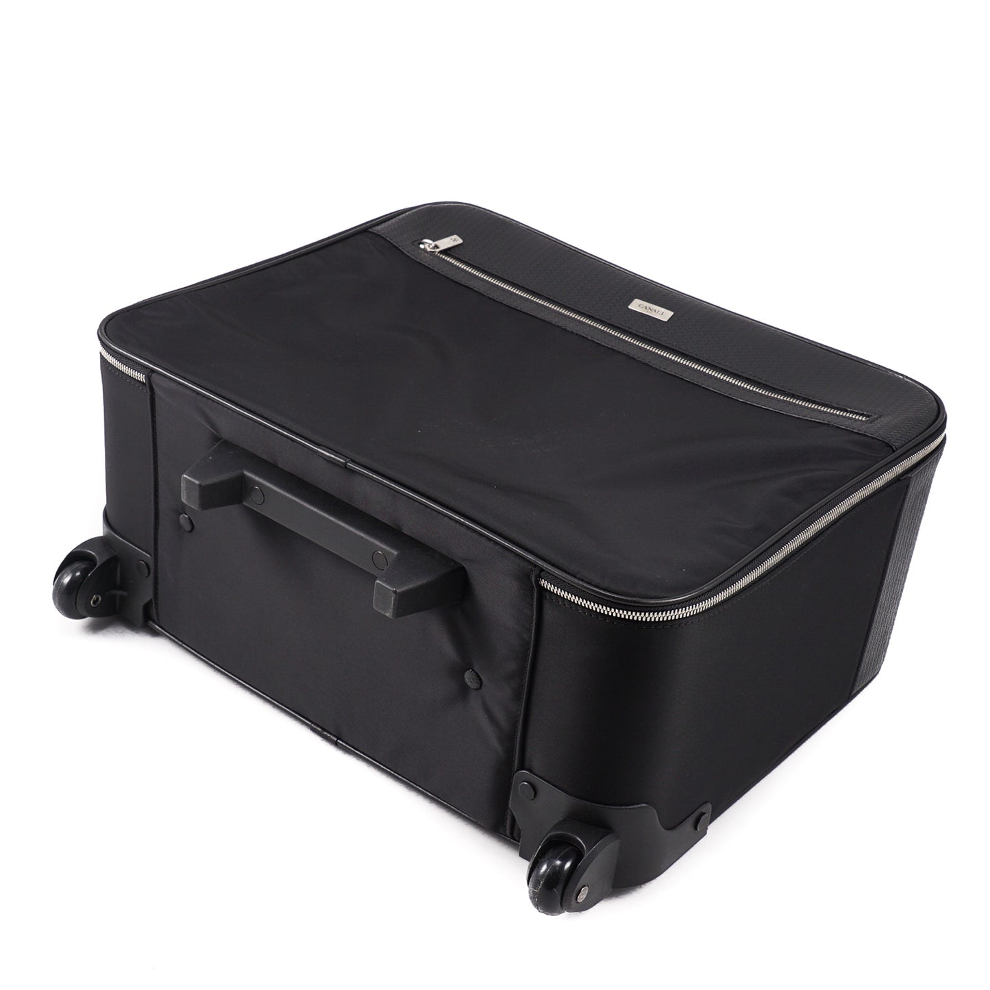 Canali Leather and Nylon Carry-On Roller Suitcase - Top Shelf Apparel