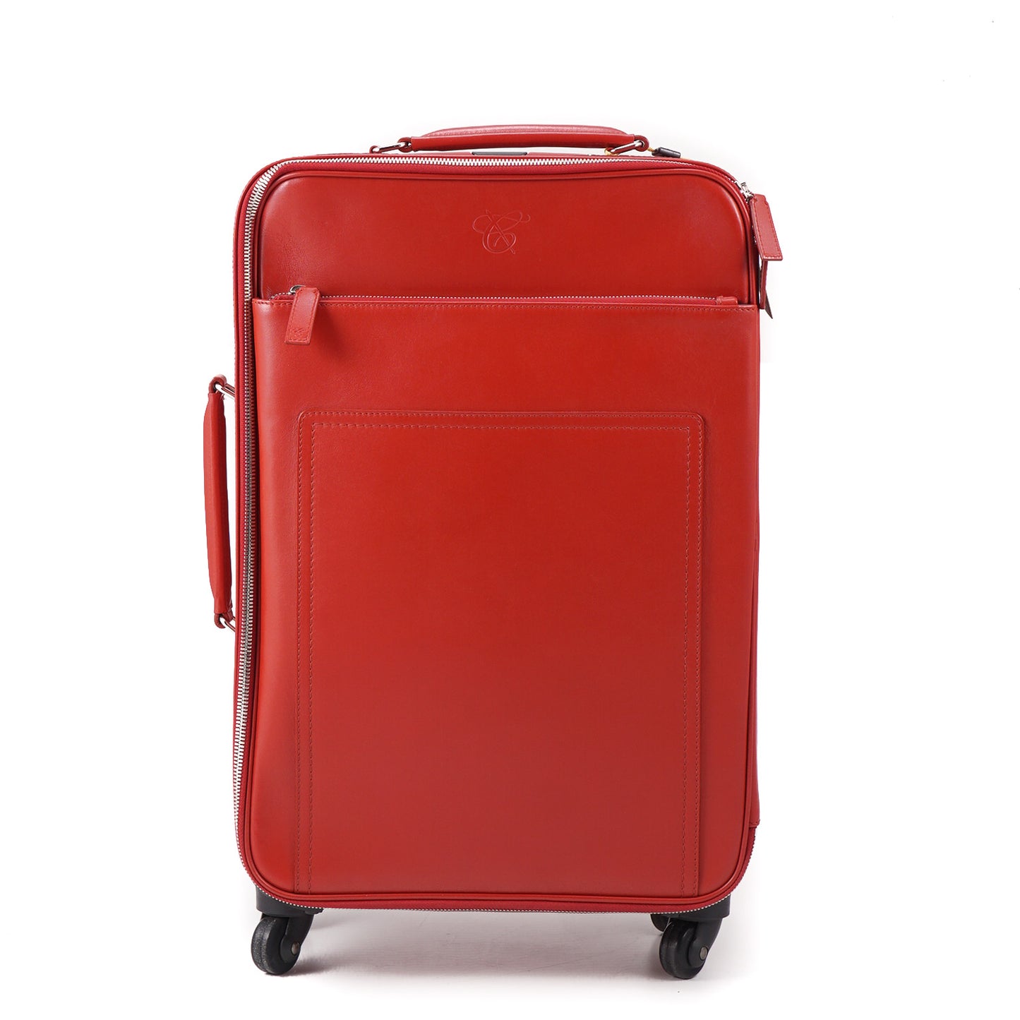 Canali Leather Carry-On Spinner Suitcase - Top Shelf Apparel