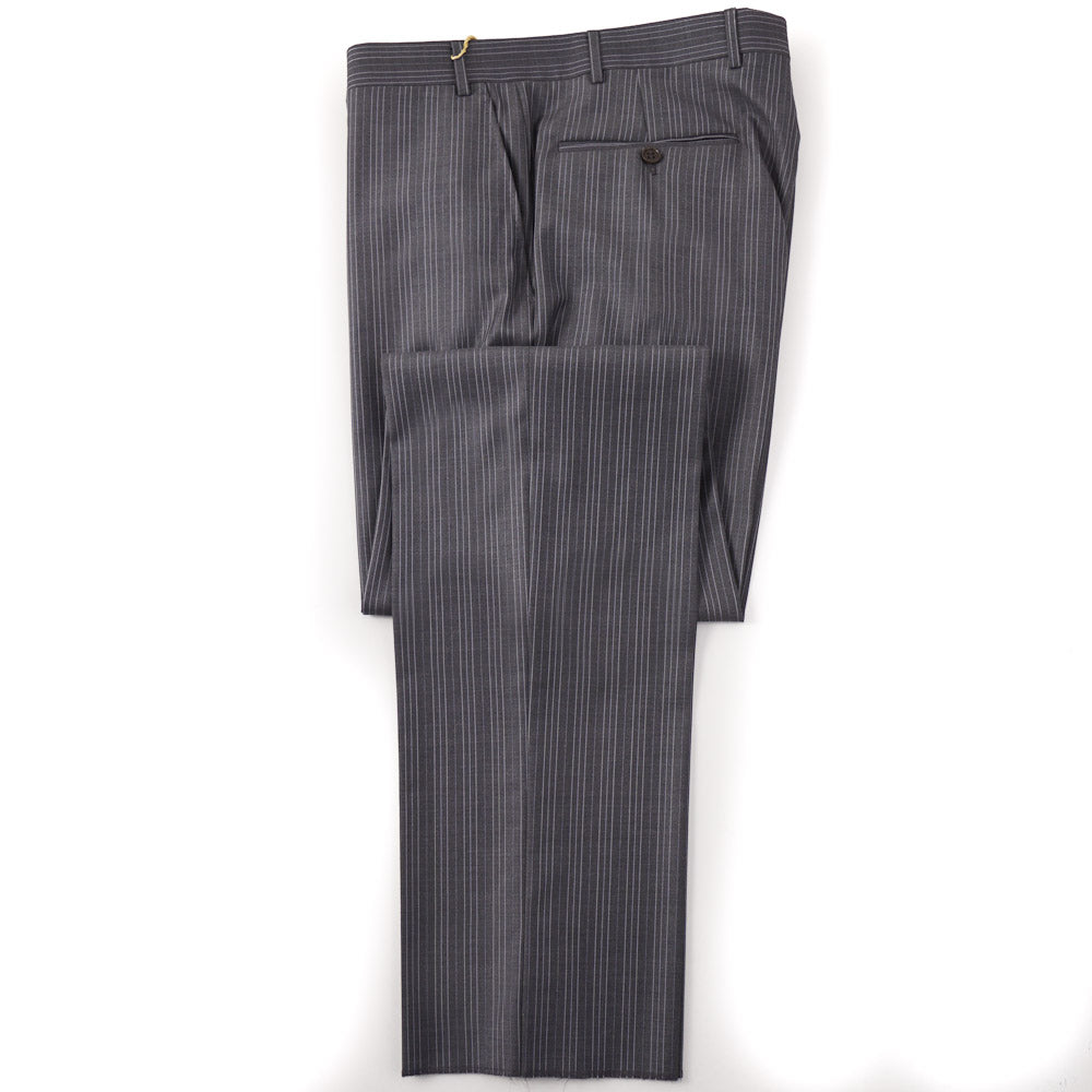 Canali Peak Lapel Tuxedo in Gray Wool - Top Shelf Apparel
