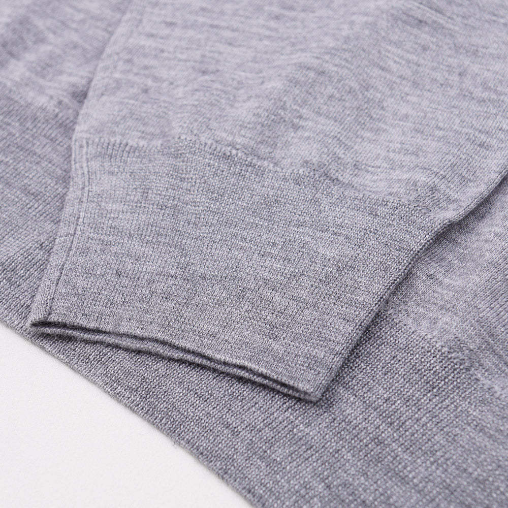 Cruciani Light Gray Cashmere-Silk Sweater - Top Shelf Apparel