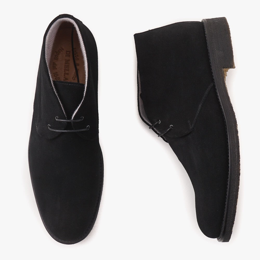 Di Mella Cashmere-Lined Suede Chukka Boot - Top Shelf Apparel