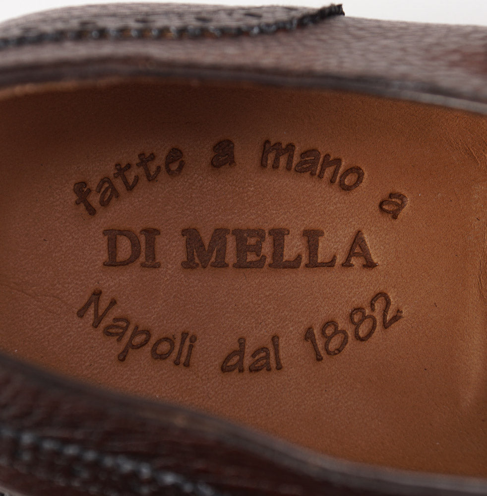 Di Mella Grained Leather Monk Strap - Top Shelf Apparel