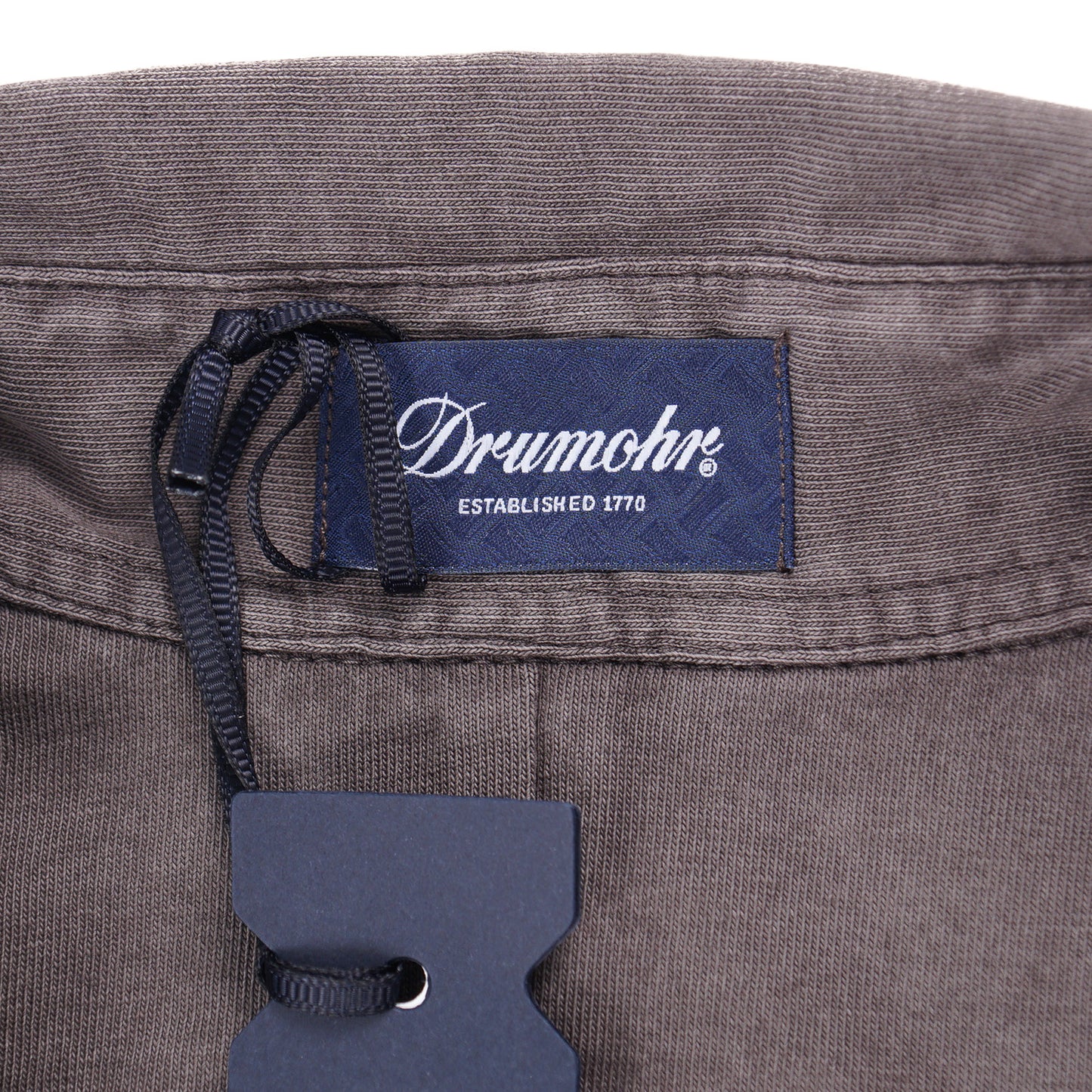 Drumohr Long Sleeve Jersey Cotton Polo Shirt - Top Shelf Apparel