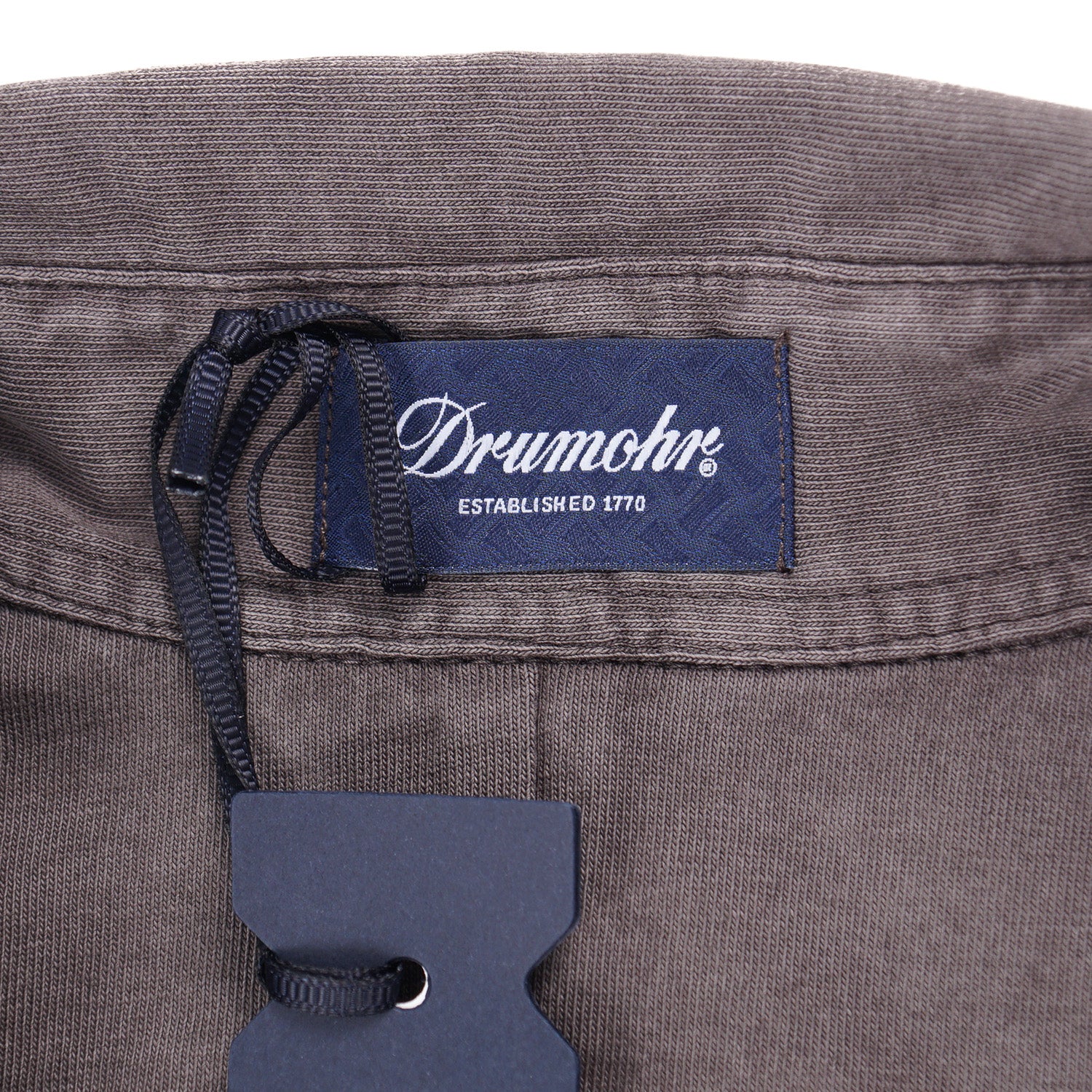 Drumohr Long Sleeve Jersey Cotton Polo Shirt - Top Shelf Apparel
