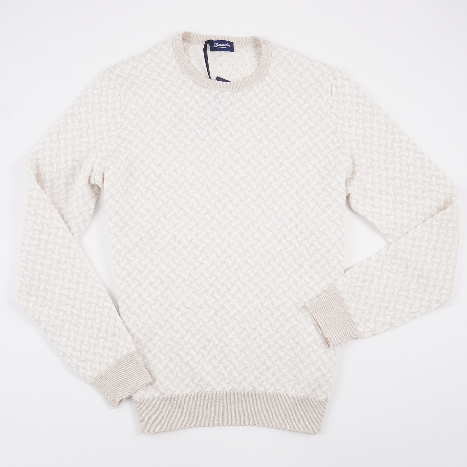 Drumohr 'Biscottino' Cotton and Linen Sweater - Top Shelf Apparel