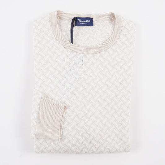 Drumohr 'Biscottino' Cotton and Linen Sweater - Top Shelf Apparel