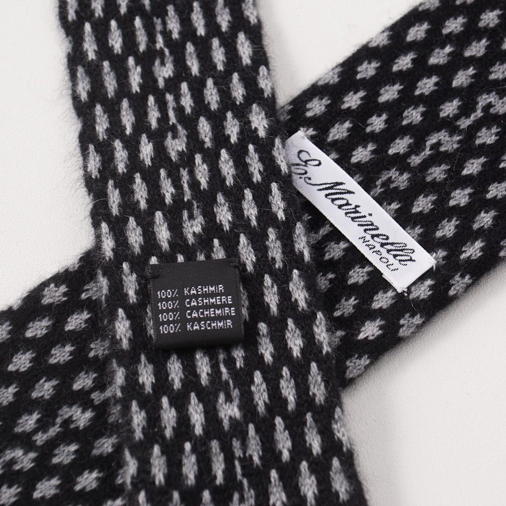 E. Marinella Black and Gray Knit Cashmere Tie - Top Shelf Apparel
