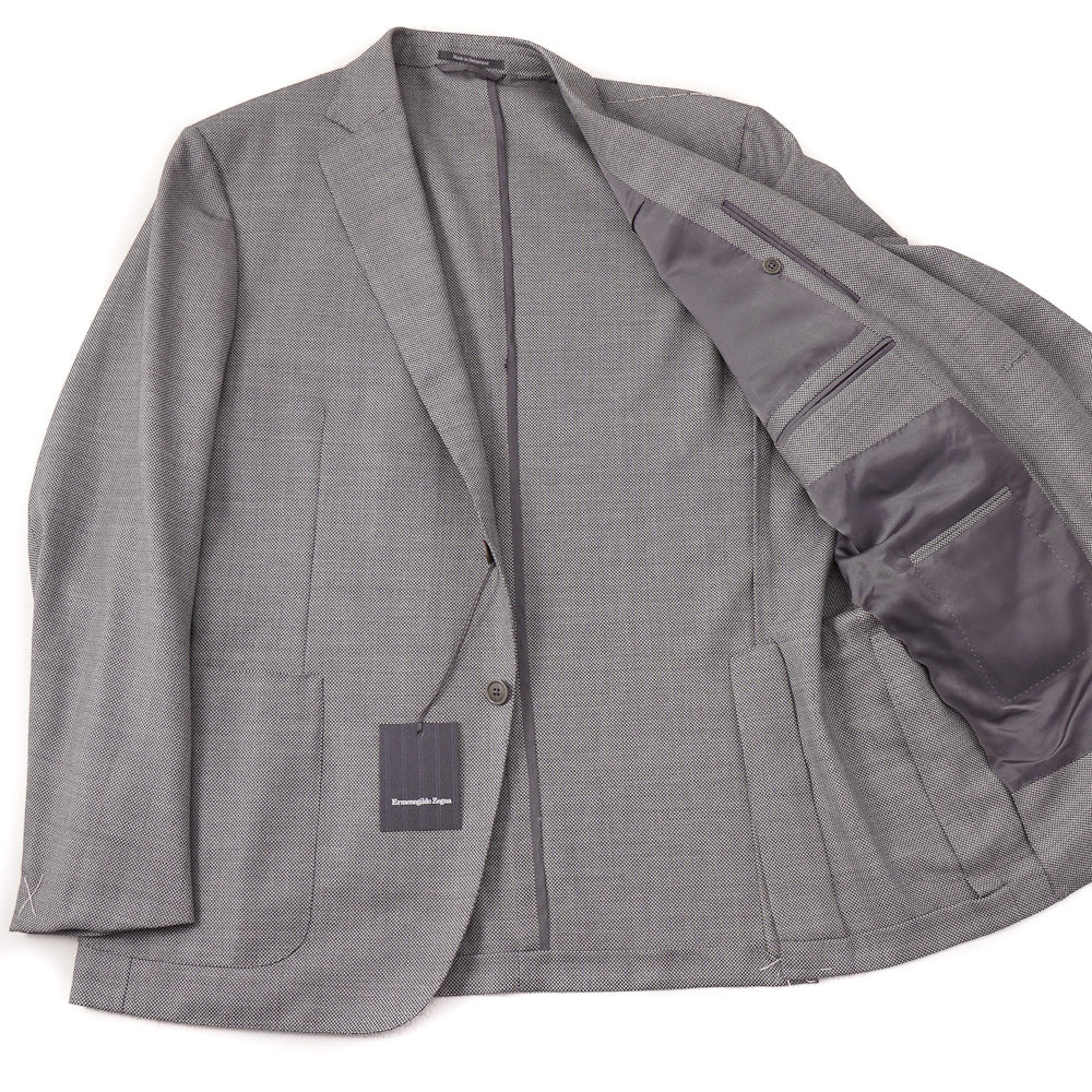 Ermenegildo Zegna 10 Pockets Travel Jacket in Light Gray Wool