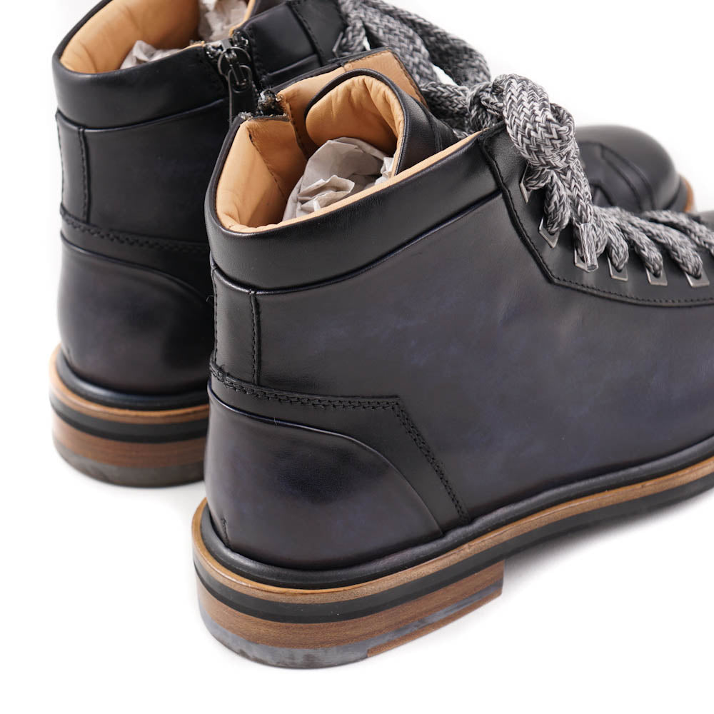 Santoni Hiking Boots in Navy Blue - Top Shelf Apparel