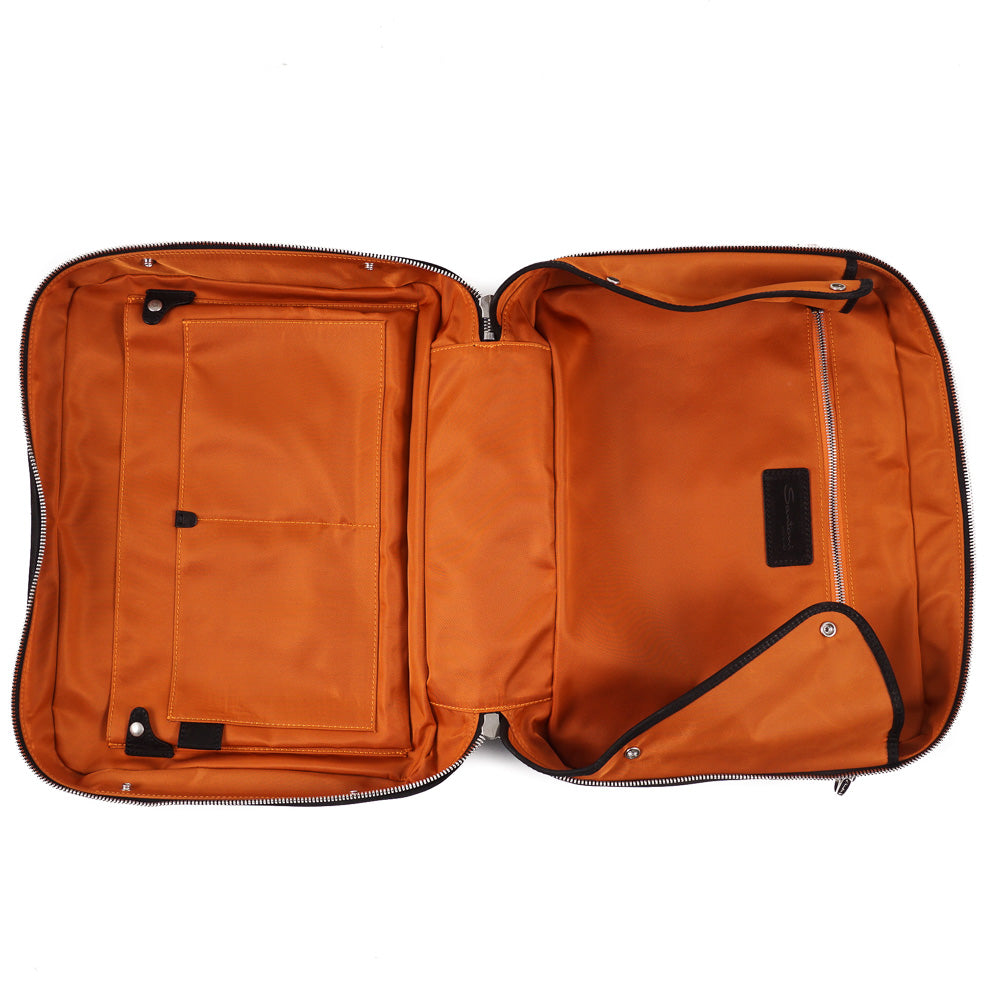 Santoni Camouflage Effect Leather Overnight Bag - Top Shelf Apparel