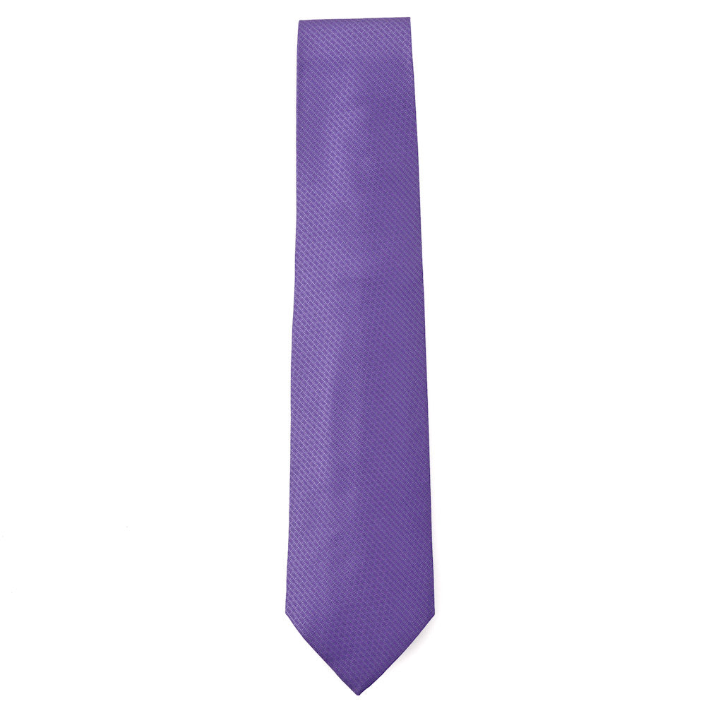 Isaia Purple Subtle Patterned Silk Tie - Top Shelf Apparel