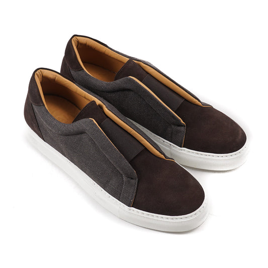 Isaia Calf Suede and Wool Sneakers - Top Shelf Apparel