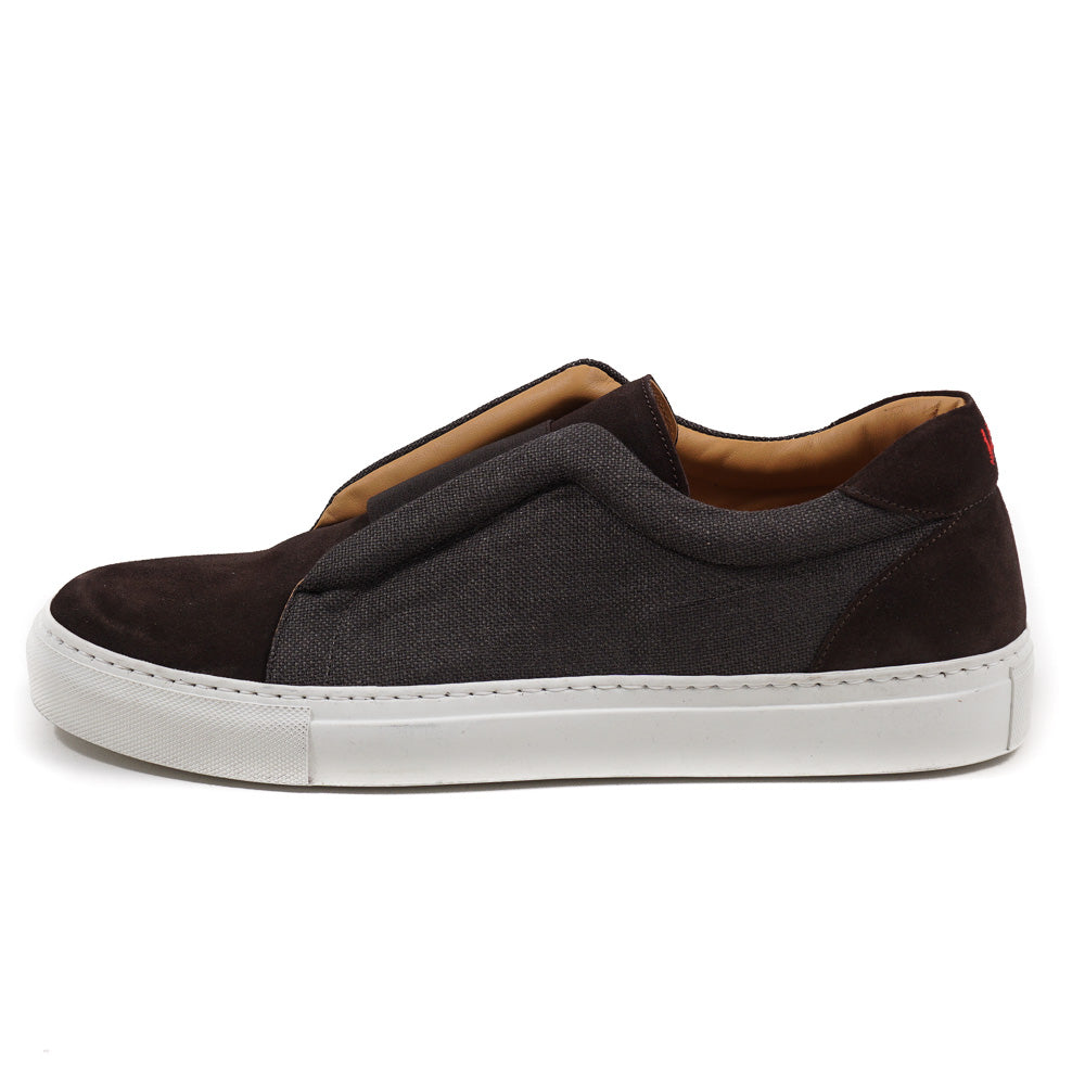 Isaia Calf Suede and Wool Sneakers - Top Shelf Apparel