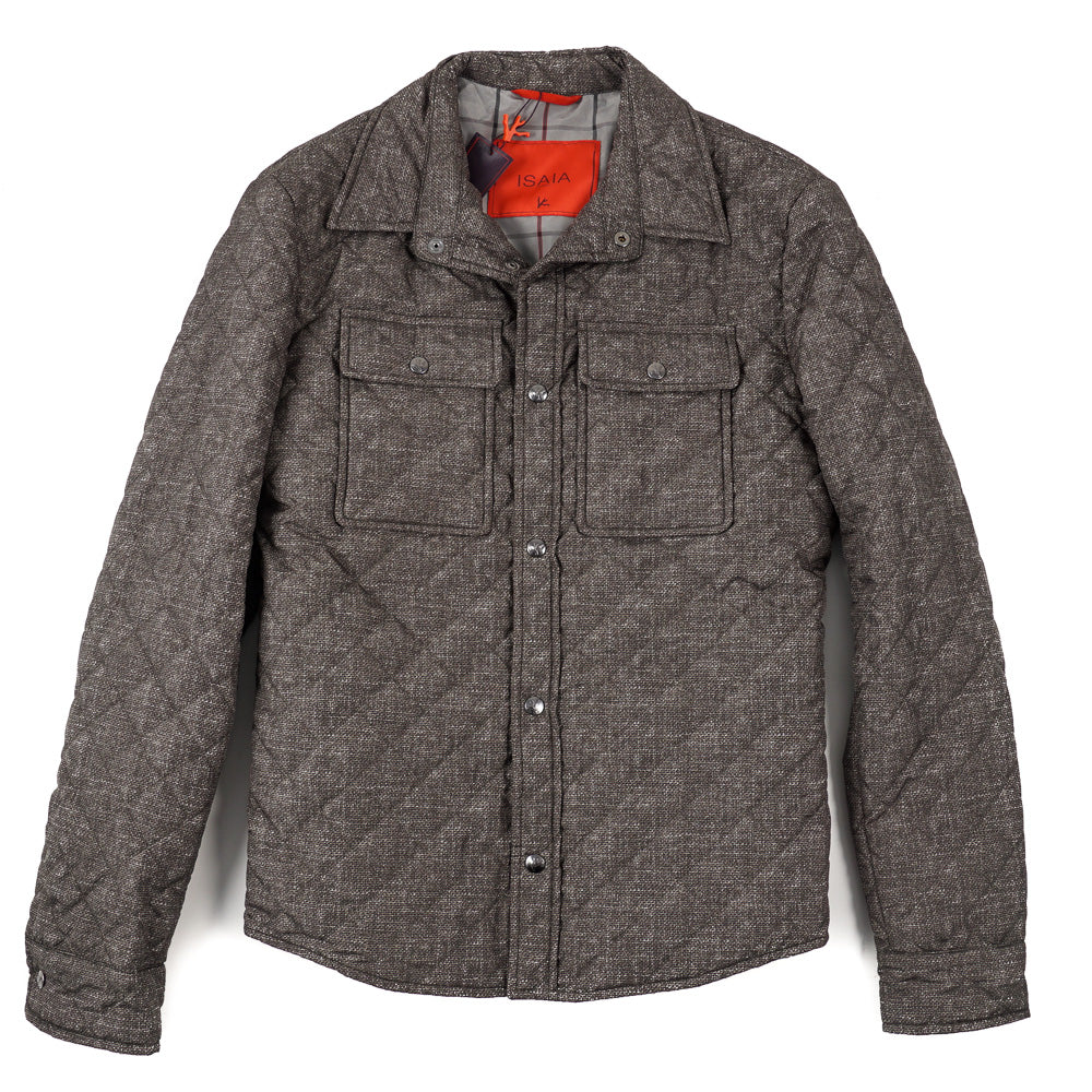 Isaia Quilted Puffer Shirt-Jacket - Top Shelf Apparel