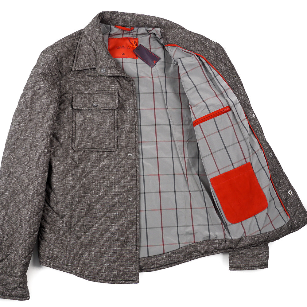 Isaia Quilted Puffer Shirt-Jacket - Top Shelf Apparel