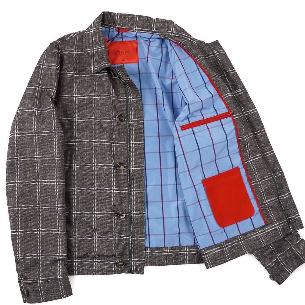 Isaia Lightweight Printed Flight Jacket - Top Shelf Apparel