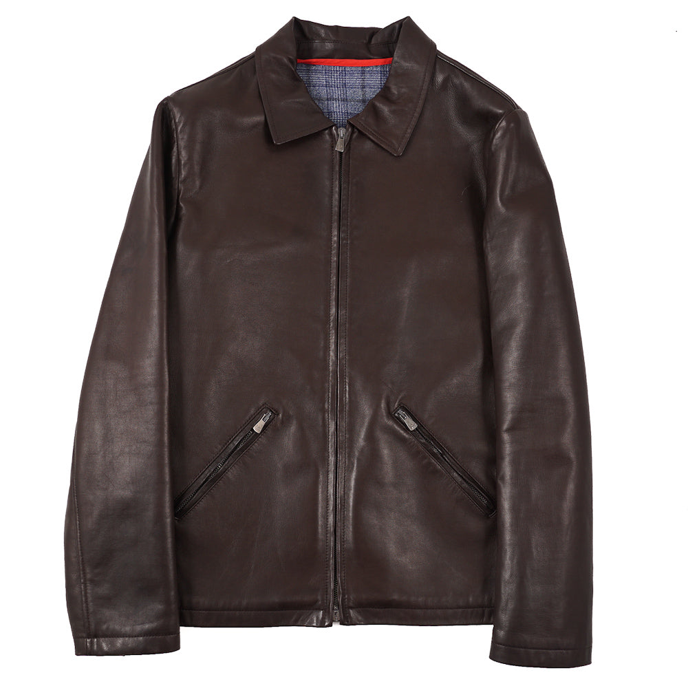 Isaia Wool-Lined Leather Jacket - Top Shelf Apparel